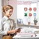ASprink Mobiler Drucker A4 für Unterwegs, Thermodrucker A4 P831 für US Letter/A4/B5/A5, Drucker Klein Kompakt für Normalpapier/Thermopapier mit 1 P831 Use Ribbon - Rosa