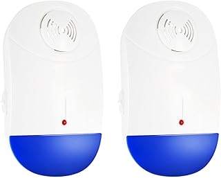 FYJTL Pacote de 2 Repelente Eletrônico de Pragas Não-tóxico Plug In Repelente para Ratos Mosquito Formigas Aranhas Baratas Repelente AC90V-240V Plug UE BF