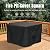 SHINESTAR Square Fire Pit Cover, Fits for 28-32 Inch Fire Pit Table, Waterproof and Windproof, 32 x 32 x 24 Inches, Black