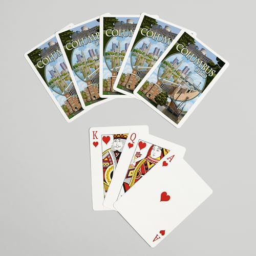 Baraja de naipes tamaño póker de 52 cartas miniatura 7