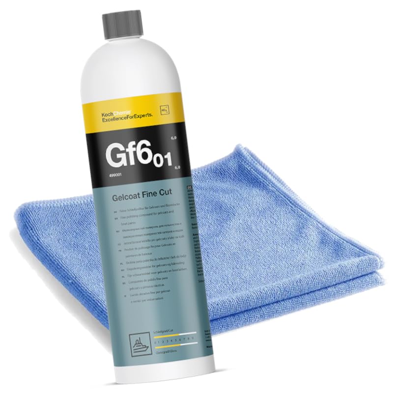 ChimpTools - Koch Chemie Gf6.01 Gelcoat Fine Cut Bootspolitur | Feine Schleifpolitur für mittel verwitterte Oberflächen - Gelcoatpolitur - Yachtenpolitur - GFK Glanzpolitur - Marine Politur 1L
