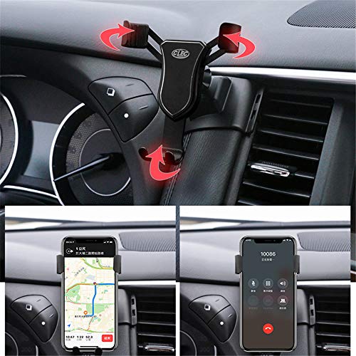 HIGH FLYING 2017-2020 for Nissan Armada, Patrol (Y62) Car Accessories Rotational Smartphone Holder Air Vent Car Holder (Black)