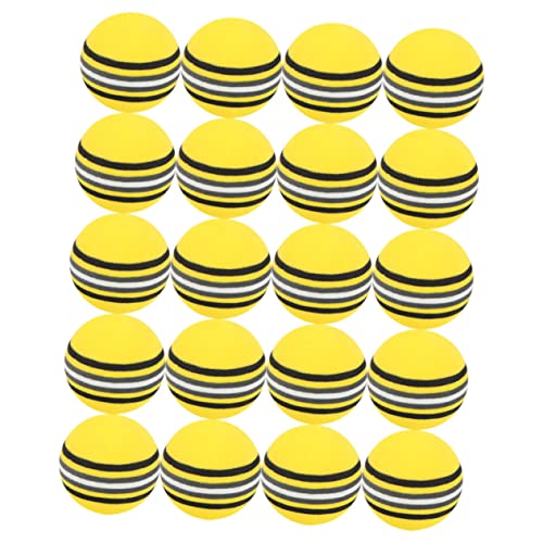 DEARMAMY 20個 製高耐久室内ゴルフ練習ボール 軽量ソフト 設計 家や屋外で繰り返し使用可能 初心者や 向けアプローチショット練習用