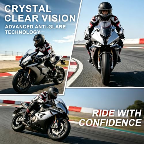 Image of PSLER Shatterproof Helmet Visor for Bell Qualifier & Qualifier DLX,Clear | Impact-Resistant ,UV400 Protection, Motorcycle Tinted Face Shield Replacement for Bell Qualifier /Star /Vortex /RS-1 /Revolver