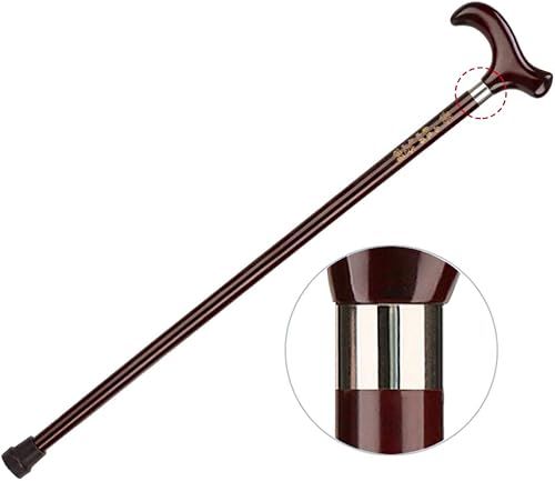 Miniatura 3 de Bastón de madera natural con punta de goma, bastones de madera maciza para hombres y mujeres, capacidad de peso de 450 libras, regalo asequible,