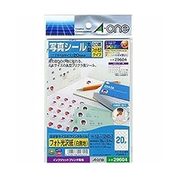 (未使用･未開封品)　エーワン 写真シール フォト光沢紙 20面 12枚 29604 gsx453j Amazon.co.jp: エーワン 写真シール フォト光沢紙 20面 12枚