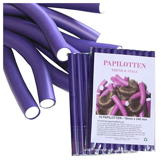 ¡¡NUEVO!! De 10 hasta 60 Bigudíes, de Ø16 x 240mm Rulos para el pelo Rodillos Rulos flexibles Bigudíes Productos de peluquería Rizador, 20 unidades