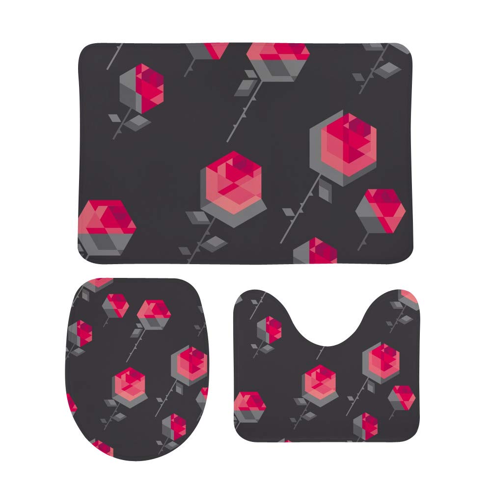 Tapis de salle de bain Night Sky motif nuages style moderne