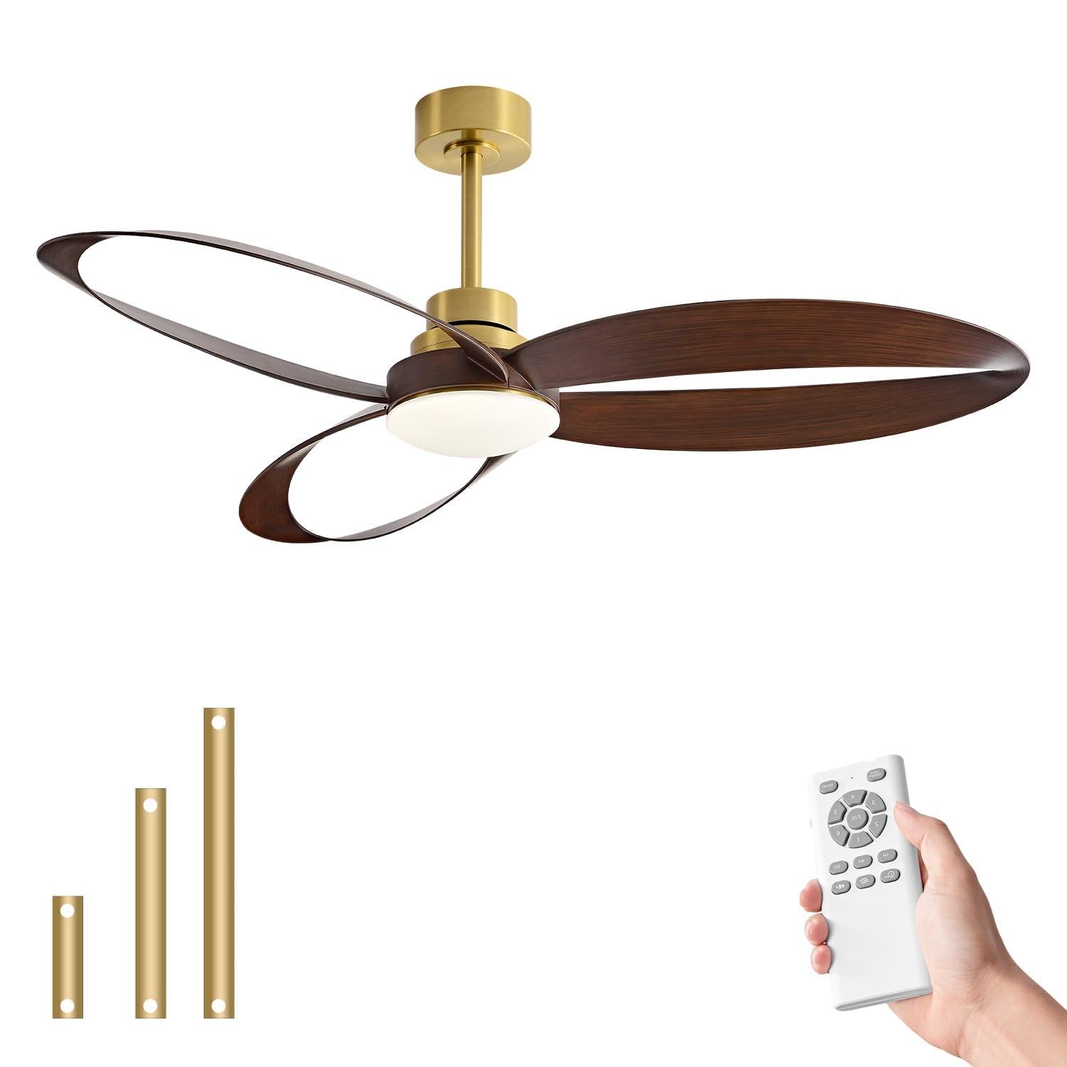 Photo 1 of HJBRAND 52" Ceiling Fan with Light and Remote