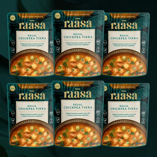 Tata Raasa Regal Chickpea Tikka, Vegan Friendly, Non-GMO, 10 Ounce (Pack of 6)