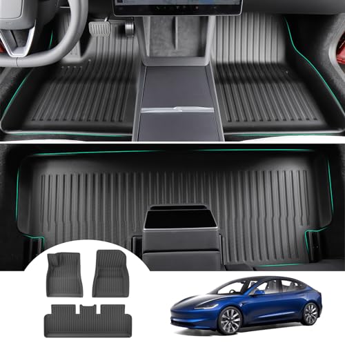 Tapis de sol Tesla Model 3 caoutchouc TPE Highland protecteur toutes saisons GAFAT