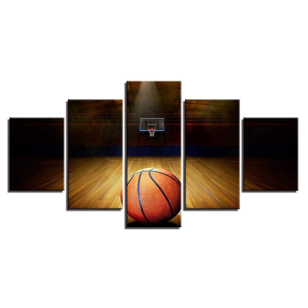 Peinture à l'huile de basket suspendue pour décoration de maison et intérieur