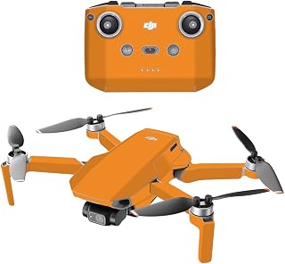 MightySkins Compatible with DJI Mini 2 Portable Drone - Solid Orange | Protective, Durable, and Unique Vinyl Decal wrap Co Price In India