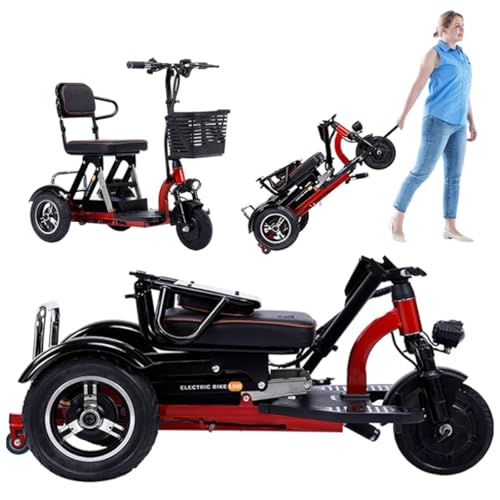 Patinete De Movilidad Ligero De 3 Ruedas Para Adultos, Patinete Para Personas Mayores, Silla De Ruedas, Incluye Cesta Y Cargador De 20 Ah.