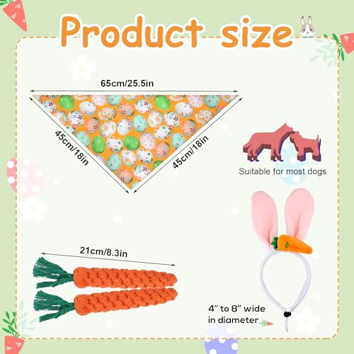 Disfraz de Conejo para Perro con Orejas y Bandana miniatura 2