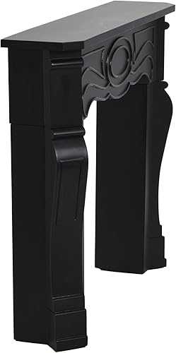 Vista 8 de Creative Co-Op Chimenea victoriana, color negro