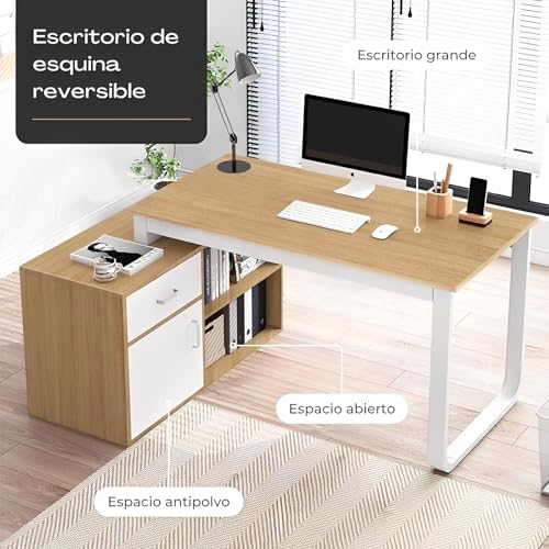 La mejor selección de Escritorios en L para Oficina los más solicitados. 21 Escritorios en L para Oficina marca FL FASHION LEADER (3)