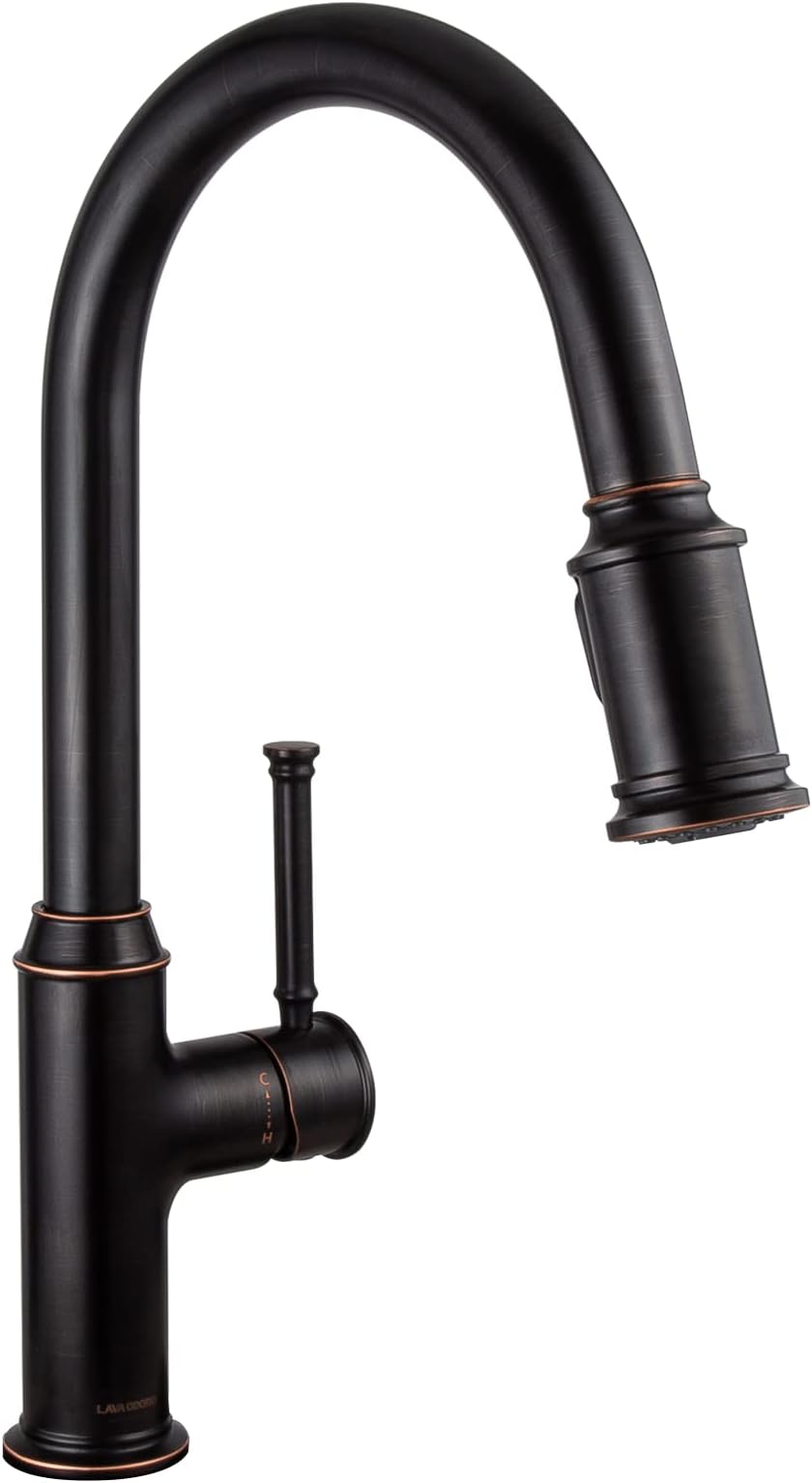 Ultra Faucets UF11245 Signature Collection, Small, OilRubbed Bronze Touch On Kitchen Sink