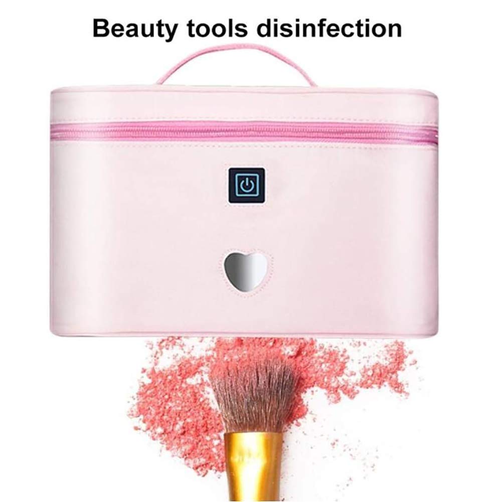 Sterilizzatore UV, Disinfezione UV Principale Piccola casa Portatile, per Scatola di sterilizzazione della Biancheria Intima della Biancheria Intima dei Gioielli （Rosa）