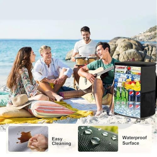 Image of Backpack Cooler Insulated Leakproof, Soft Cooler for Outdoor Camping Hiking | 7.5x13x18in, leakproof liner, waterproof oxford, multi pockets, wine opener, for camping hiking picnic fishing
