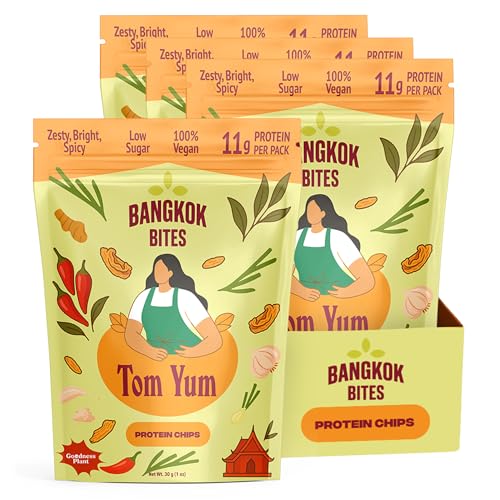 Goodness Plant Bangkok Bites Protein Chips – Tom Yum Flavor,