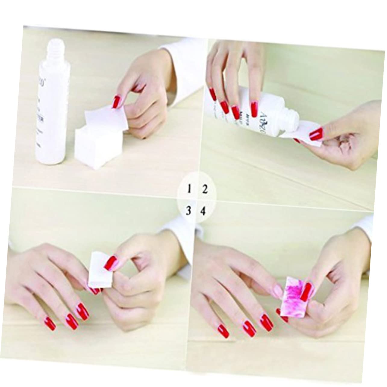 FRCOLOR 325ct Nail Polish Remover Pads Gentle Skin No Irritation Perfect Travel Size Strong Absorption