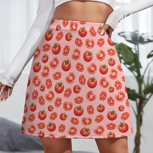 Womens Summer Mini Skirt High Waisted Short Skirt A-Line Casual Daily Skirts2