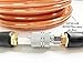 SANFU Polyurethane(PU) Reinforced 3/8”ID x 100ft Air Hose, 300PSI Wear Resistant With 3/8” Reassembled Industrial Quick Coupler and Plug, Bend Restrictor, Brown(100’)
