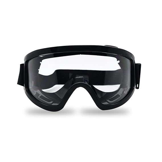 AUTOPOWERZ Bike Rider Transparent Goggles with Adjustable Strap - Black