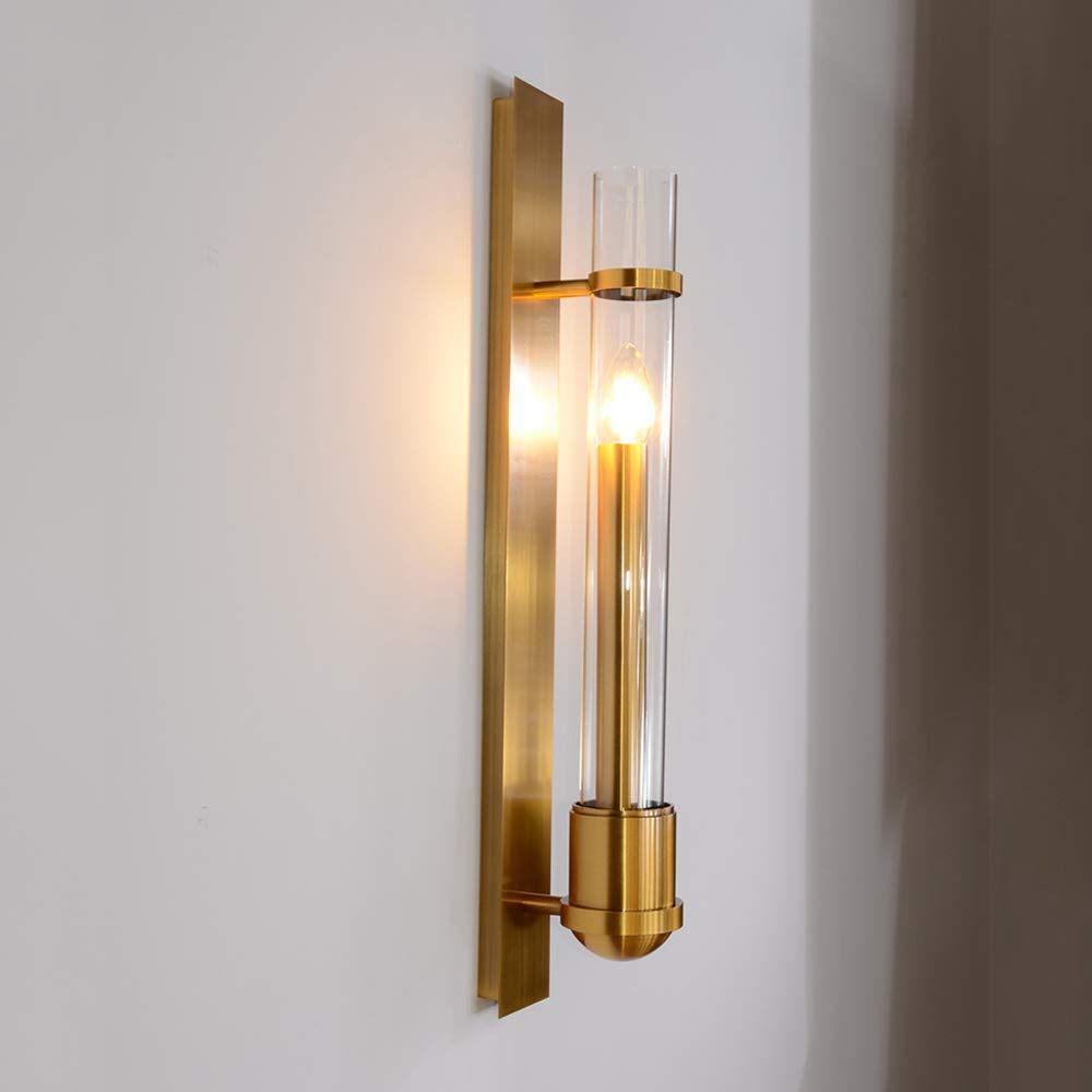 Lámpara de pared de vidrio para sustituir luces molestas en dormitorios y escaleras