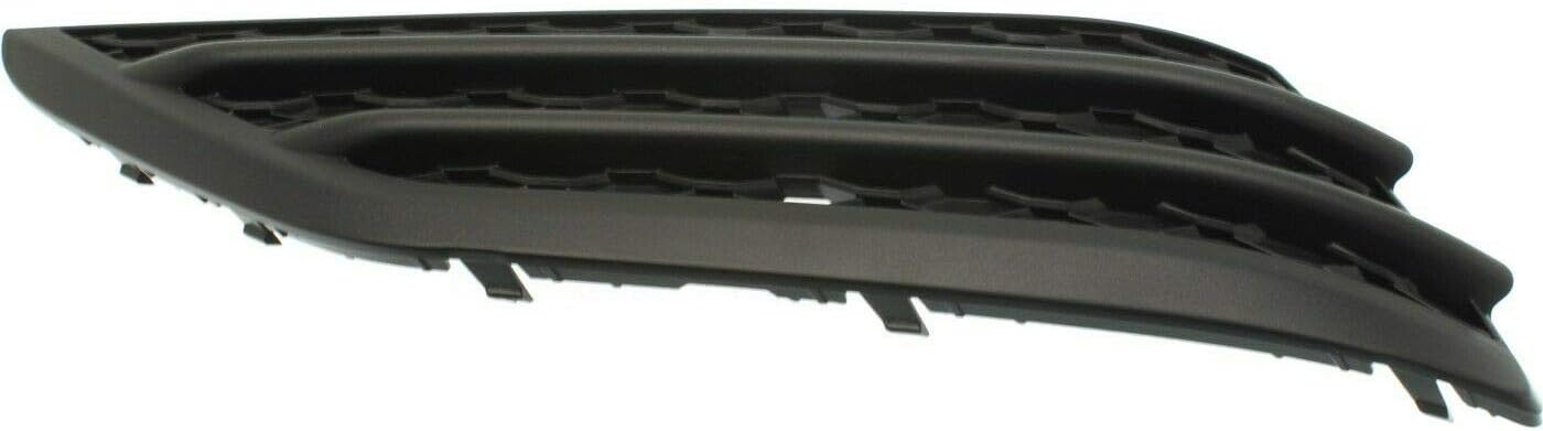 DAT AUTO PARTS Front Left Driver Side Bumper Cover Grille Insert Bracket Trim Molding Replacement For 2016 2017 2018 Honda Pilot Without Park Assist Black Textured Plastic Open Grid Holes HO1038130