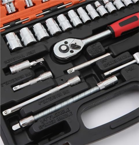 MEIZHITU Hand Tools Socket Set 53pcs Open-end Spanners Ratchet Socket Wrench Set Tool Repair Car Toolbox Multifunctional Hand Tools Mechanic Tool Kit - Image 7