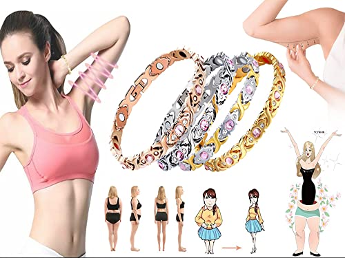 Ycyhhw Magnetic Lymph Detox Bracelet For Women Men, Crystal Bracelets,Gorgeous Sparkling Cubic Zirconia Costume Jewelry,Christmas Jewelry Gift Set (4 Mixed Colors) #TOP1