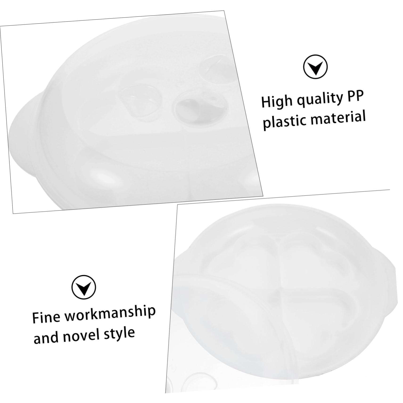 Ciieeo Microwave Egg Poacher Egg Cooker Mold Steamed Egg Molds Pp Material Easy to Cle