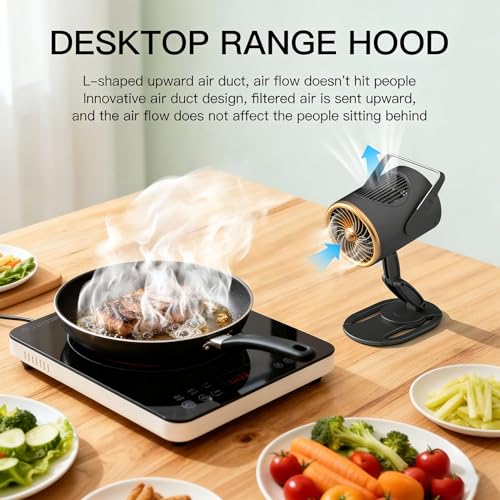 Hotte de cuisine portable contre les odeurs tenaces avec ventilation compacte - 4
