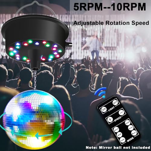 Moteur boule disco avec télécommande pour illuminer vos fêtes de salon
