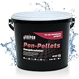 KOIPON Pon-Pellets Fischfutter Teichfische, Ganzjahresfutter schwimmend, Teichfutter 3mm Pellets 1,75 kg, als Koifutter und Goldfischfutter geeignet