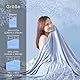 MH MYLUNE HOME Kühldecke Ultra Leichte Sommerdecke Arc-Chill Q-Max>0.458 Kühlende Bettdecke 200x220 Sommerbettdecke Kuscheldecke Wohndecke Reisedecke Cooling Blanket (Blau, 200 x 220 cm)