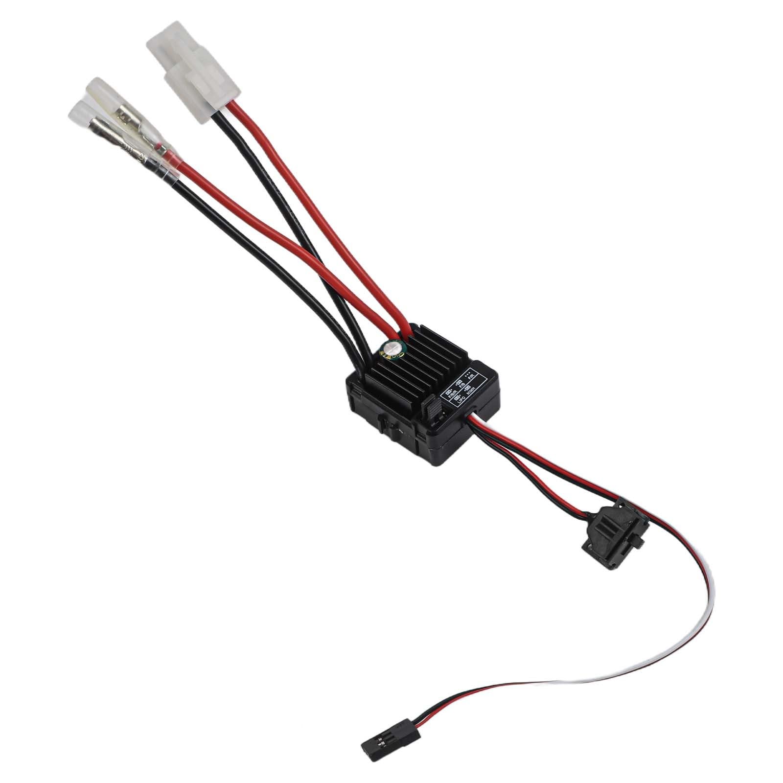 Regolatore elettronico di velocità ESC spazzolato 1060-RTR 60A per Tamiya, 60A continuo/360A di picco, 2-3S LiPo o 6-9 celle NiMH, lineare BEC 6V/3A, per scala 1/10 RC auto, camion, carri