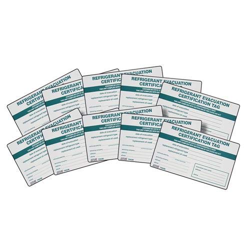 MARS Refrigerant I.D. Labels, Pack of (10)