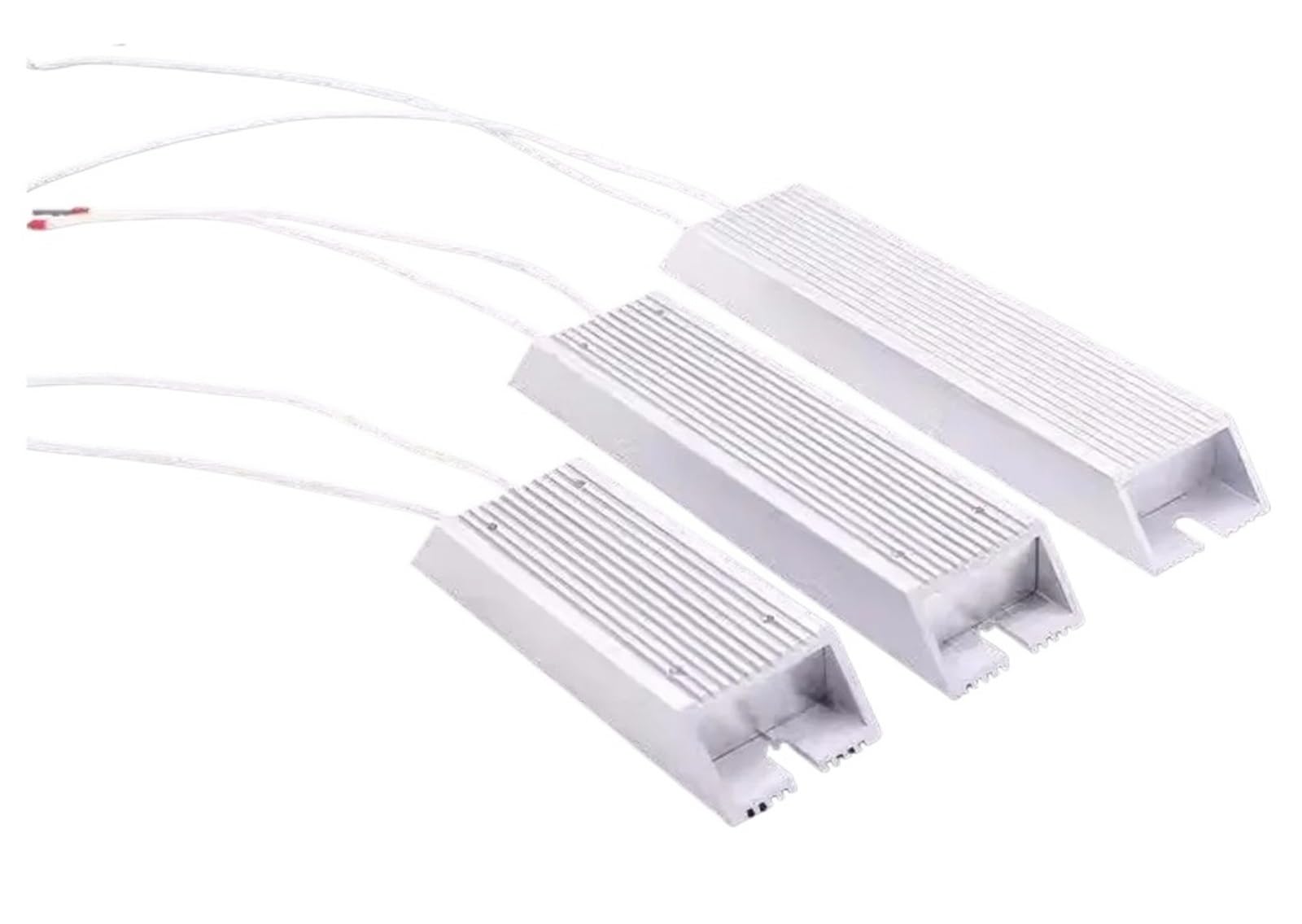 VKvmNYlxx 1Pcs Brake Resistor RXLG 300W 500W Aluminum Shell Resistance Servo Frequency Conversion High Power 5R 10R 100R 150R 400R 500R(300W 50R)