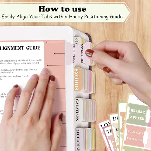 OHOME Guias bíblicos – Materiais de estudo da Bíblia – Guias bíblicas laminadas com tema boho para m
