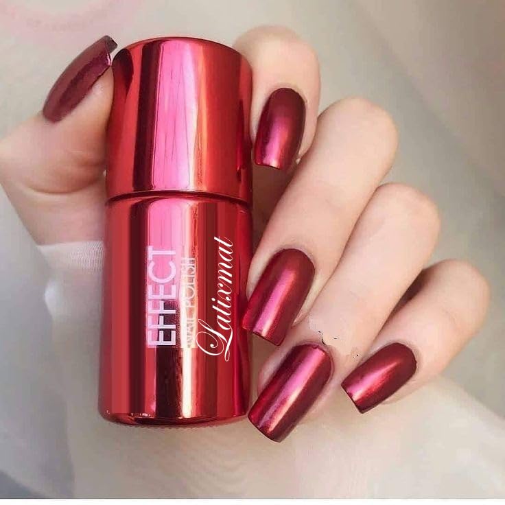Quick-Drying Mirror Red Nail Polish | Mirror Finish-image-15