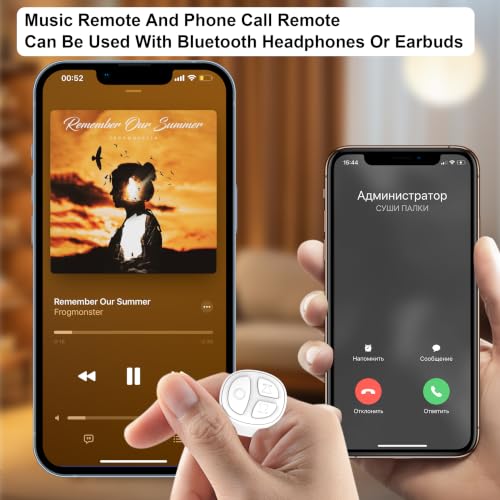 Image of TikTok Scrolling Ring, Bluetooth Camera Remote Control, Scrolling Ring Remote for iPhone TIK Tok Facebook YouTube Instagram Android Phone, Auto Tapper for TikTok Live (White)