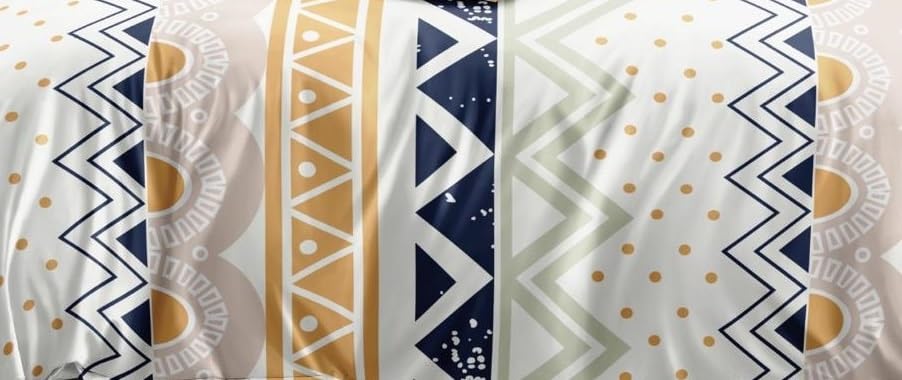 Image of 180 TC Cotton Feel All Around Elastic Fitted Bedsheets King Size, Premium Fitted Bedsheets King Size for Double Bed with 2 Pillow Covers, Size- 78 inch x 72 inch (Zik zak)