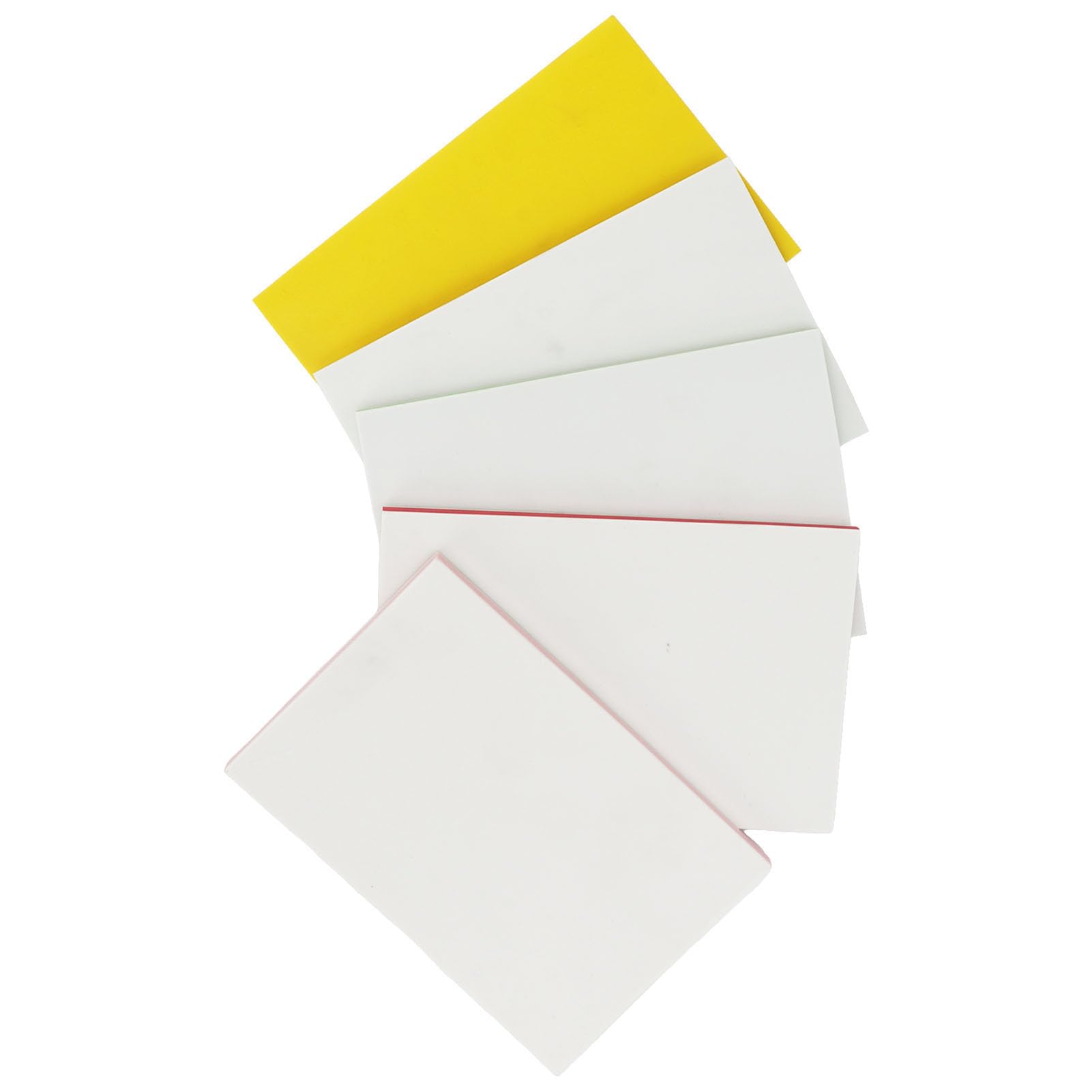 5PCS Rubber Carving Blocks Colourful Sandwiching Double Sided Block for Stamp Soft Rubber Crafts Soft and Easy to Carve 5×5cm