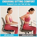 XomRo Cooling Gel Ergonomic Memory Foam Seat Cushion Orthopedic Coccyx Cushion Chair Pillow for Tailbone Pain Relief, Sciatica, Back & Hip Support Office Chair, Car, Travel, Gaming & Long Sitting - Image 7