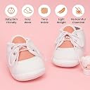 Neska Moda 6 To 12 Months Baby Boys & Baby Girls Cute Soft Cotton Pre-Walker Lace Booties (Light Pink)-BT4703 gallery image