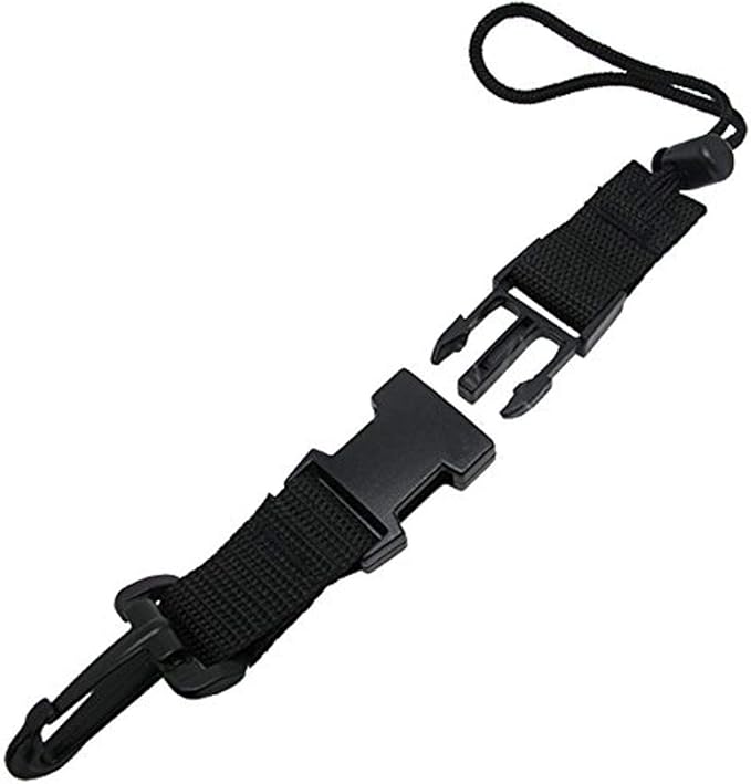 Scuba Choice Scuba Diving Dive Black Lanyard Clip with