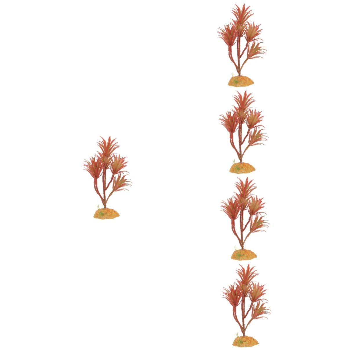 TOYANDONA 5 Pezzi Set Di Piante Simulato Impianti Piante D'acquari D'acqua Dolce Grandi D'acquario Pianta Finta Acquatico io Finte Decorazione Plastica